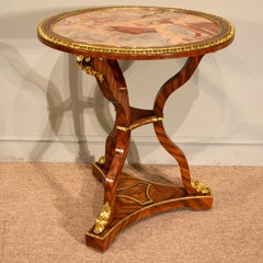 Regency Marble and Kingwood Centre Table
