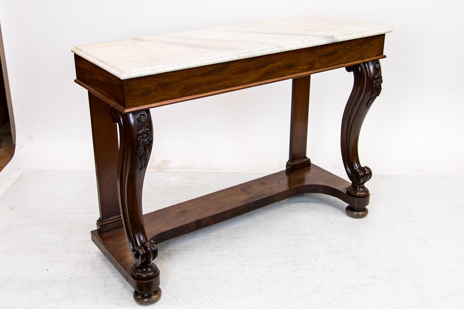 Regency Marble-Top Console Table 1