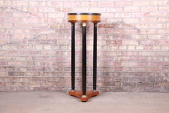 Regency Marble-Top Pedestal Plant Stand