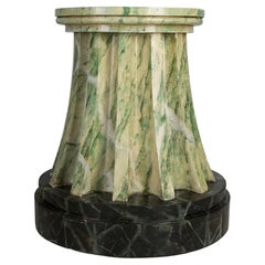 Regency Marbleized Fluted Column/Pedestal