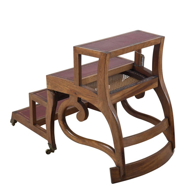 Regency Metamorphic Library Chair at 1stDibs