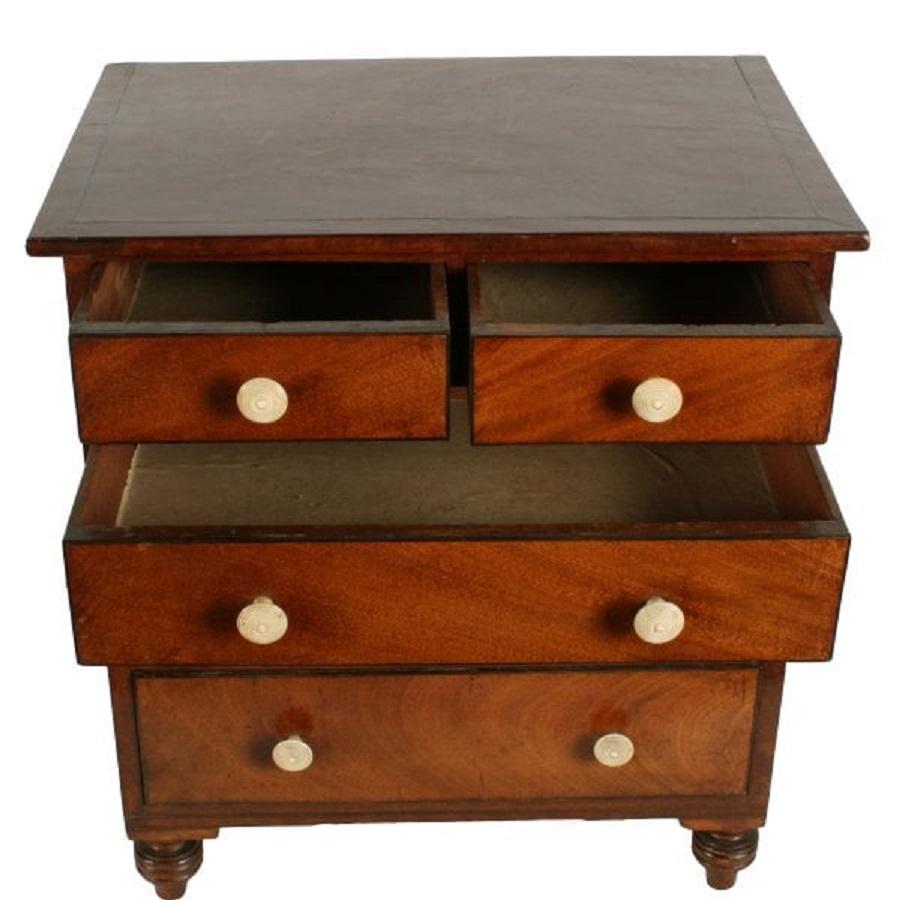Regency Miniature Chest of Drawers, 19th Century In Good Condition For Sale In London, GB