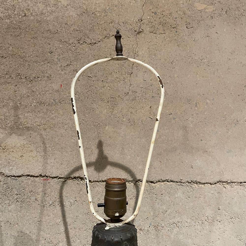 1940s Bronze Mejico Bell Table Lamps Marble Base Guadalajara For Sale 11