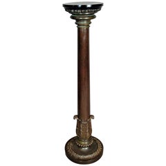 Regency Neoclassical Bronze Column / Pedestal