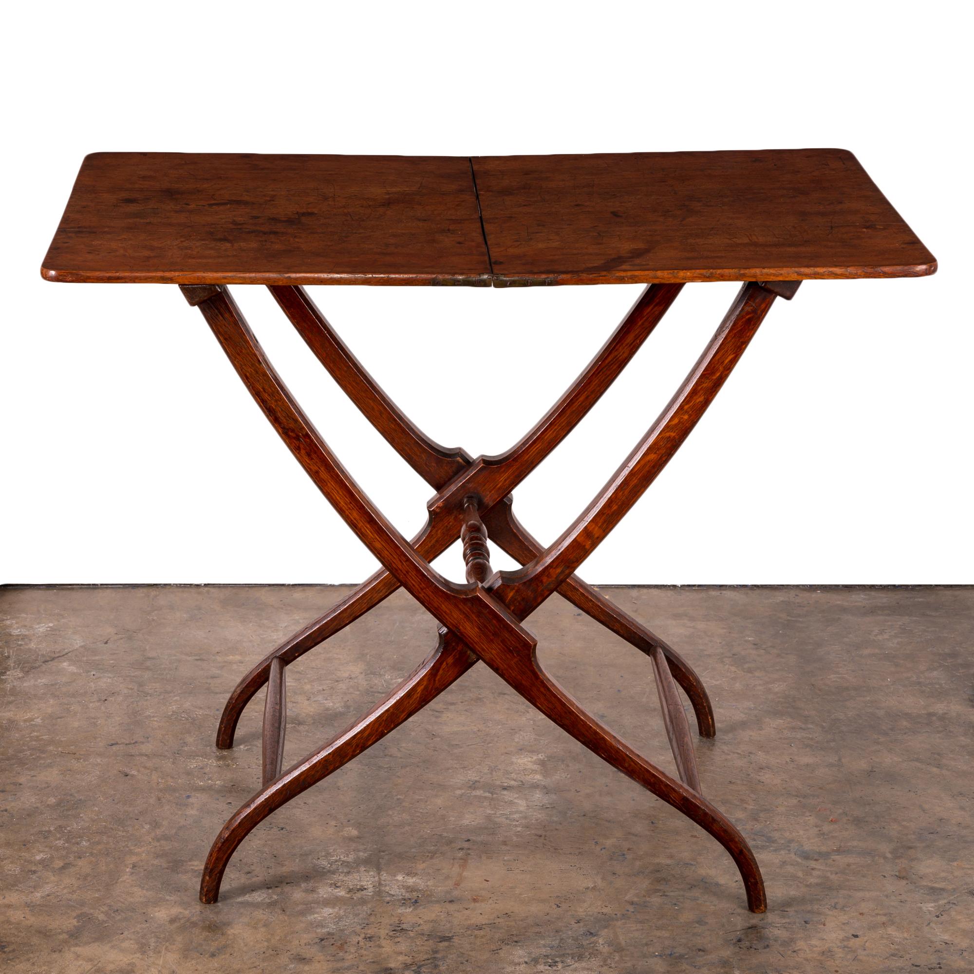 19th Century Regency Oak Coaching Table For Sale