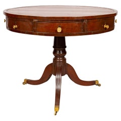 Regency Oak Drum Table