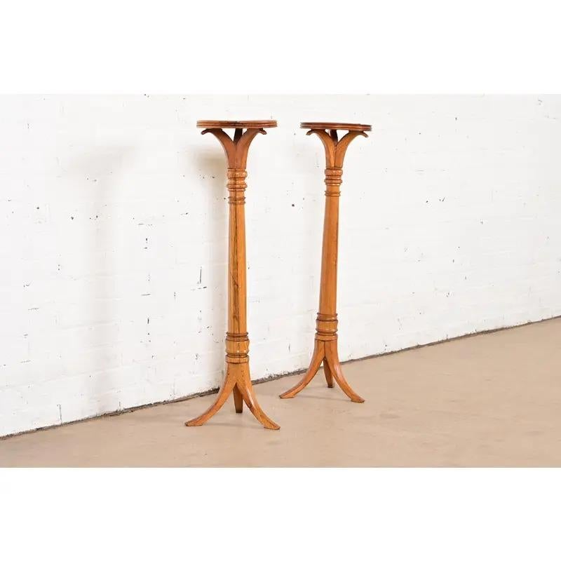 Georgiano Torchiere o piantane Regency in Oak, CIRCA ANNI '40 in vendita