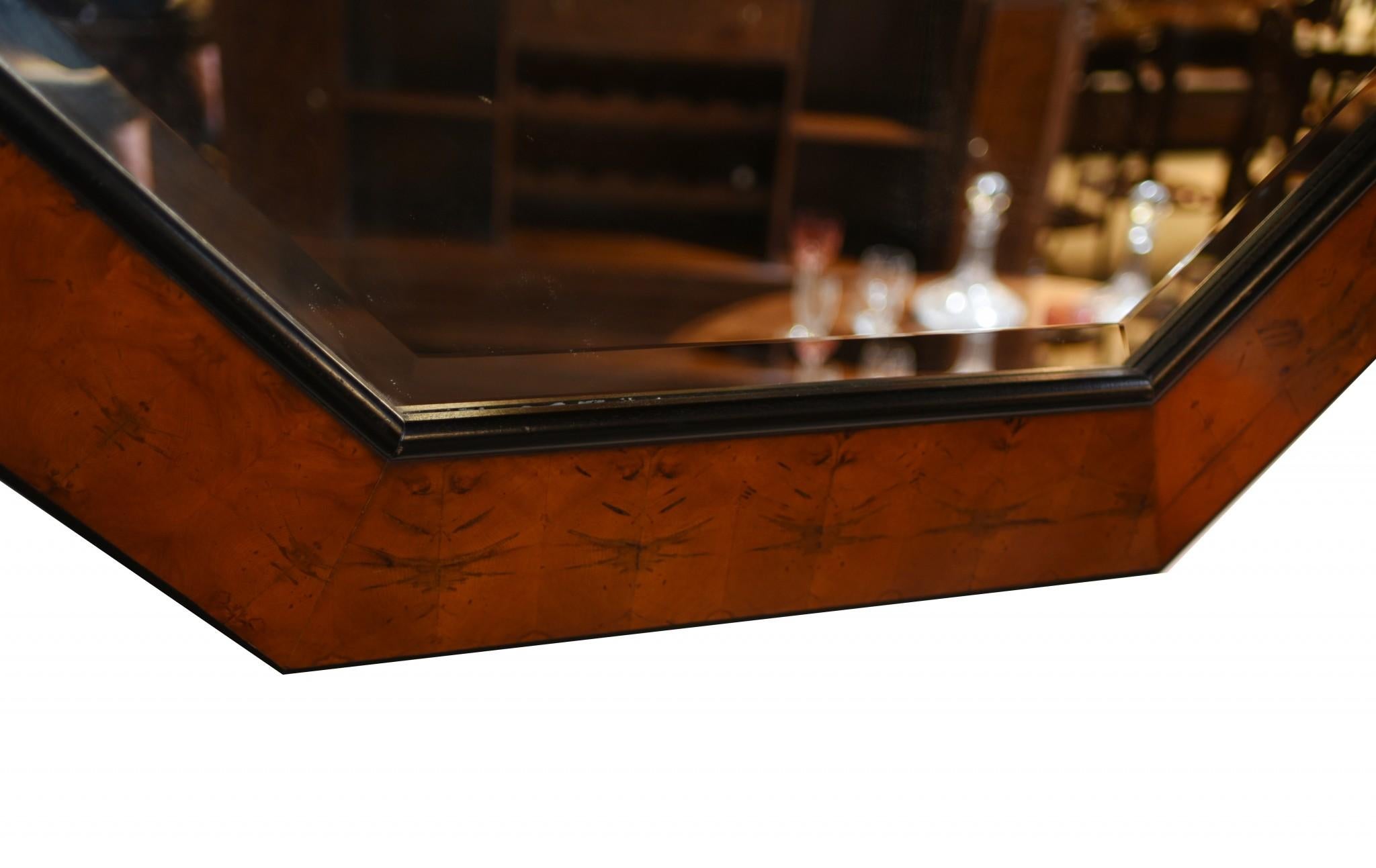 Fin du 20e siècle Miroir octogonal Regency en vente