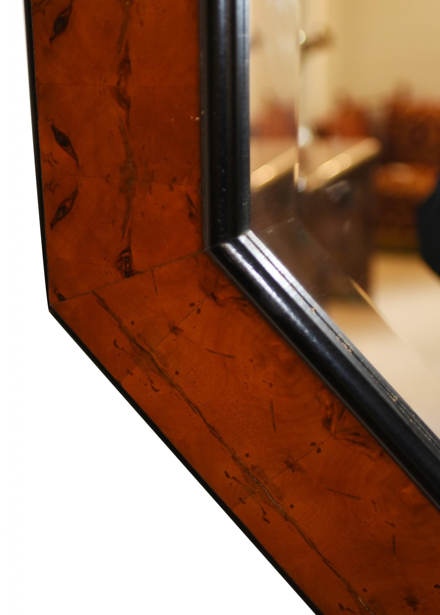 Miroir octogonal Regency en vente 1