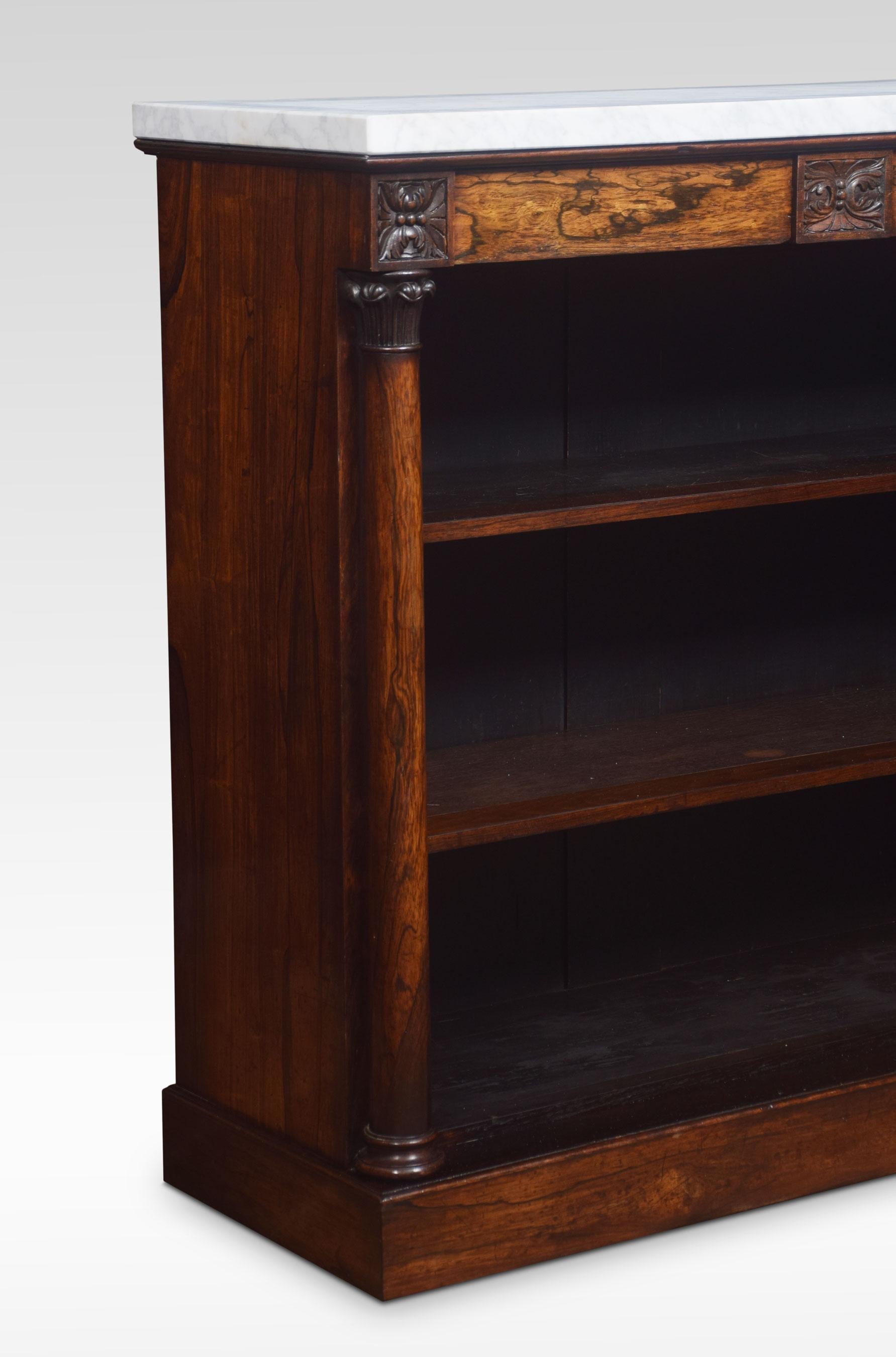 British Regency Open Bookcase