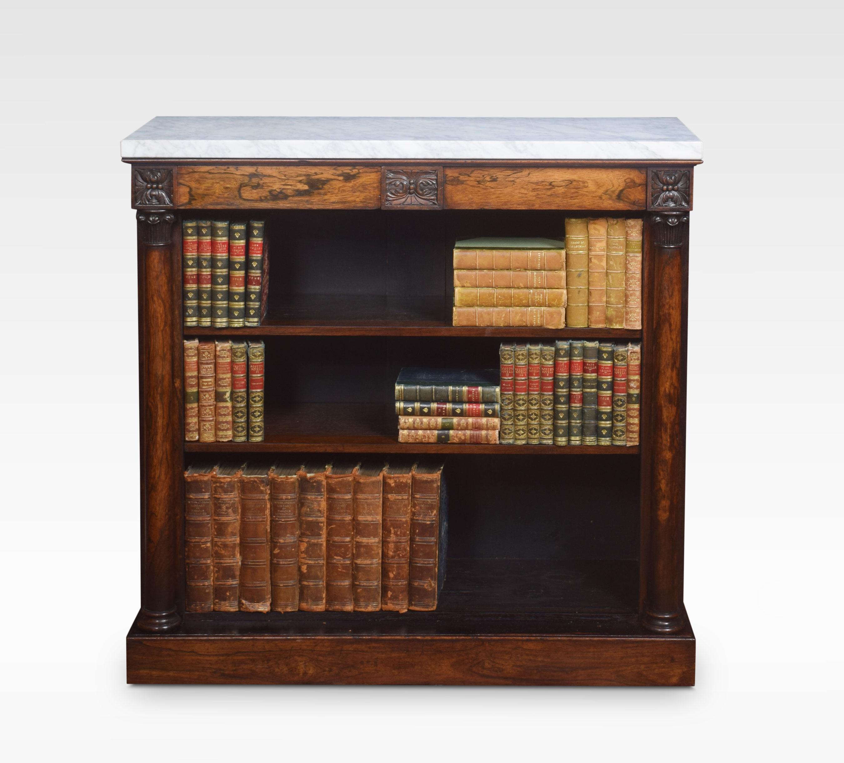 19th Century Regency Open Bookcase