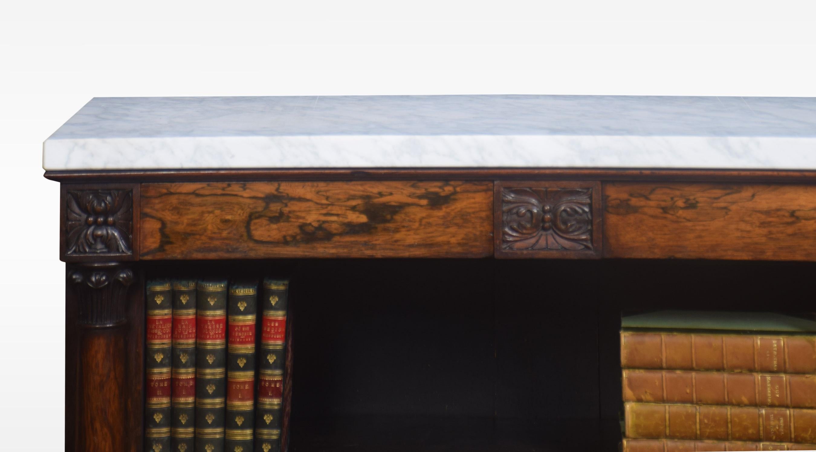 Marble Regency Open Bookcase