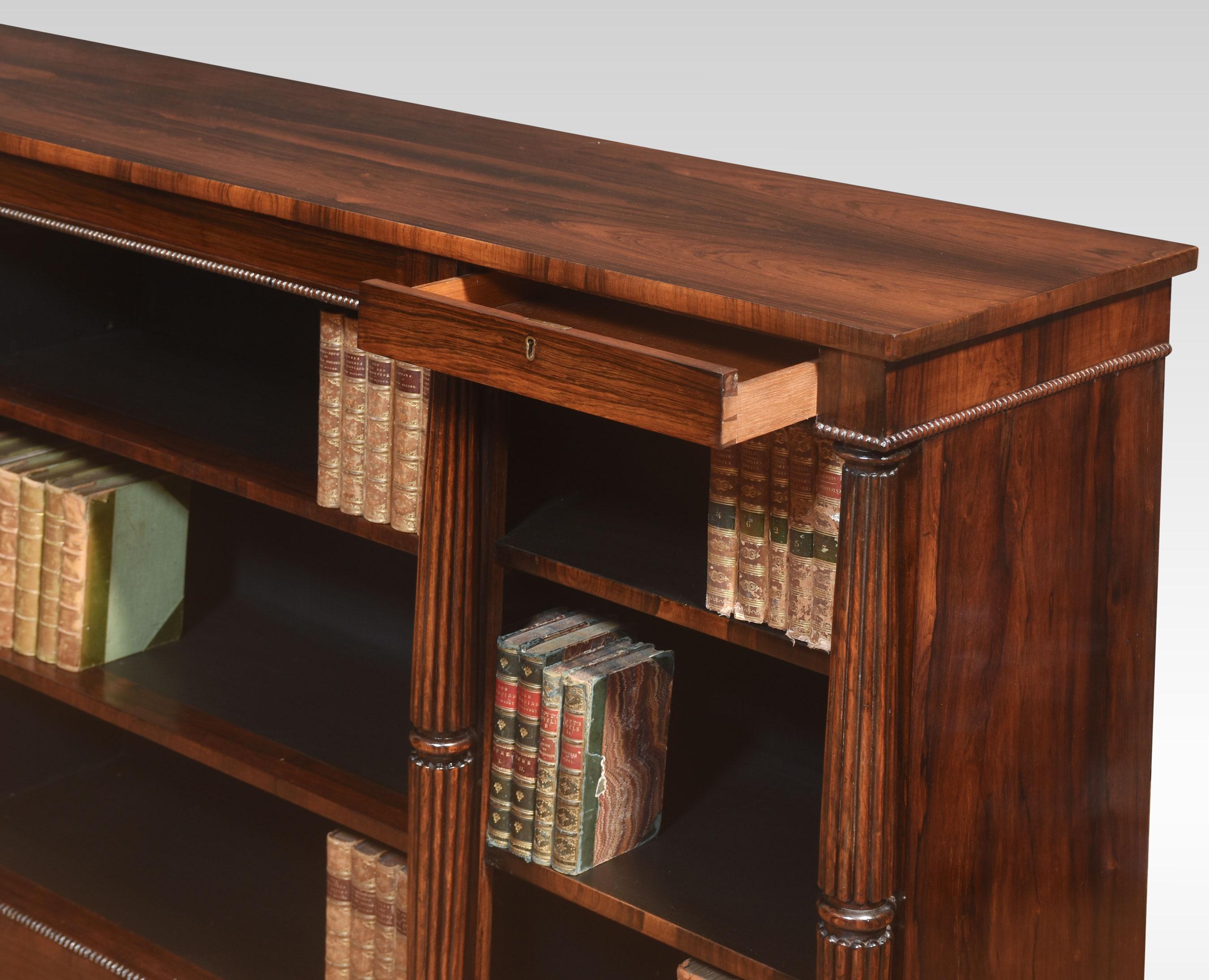 Wood Regency open bookcase