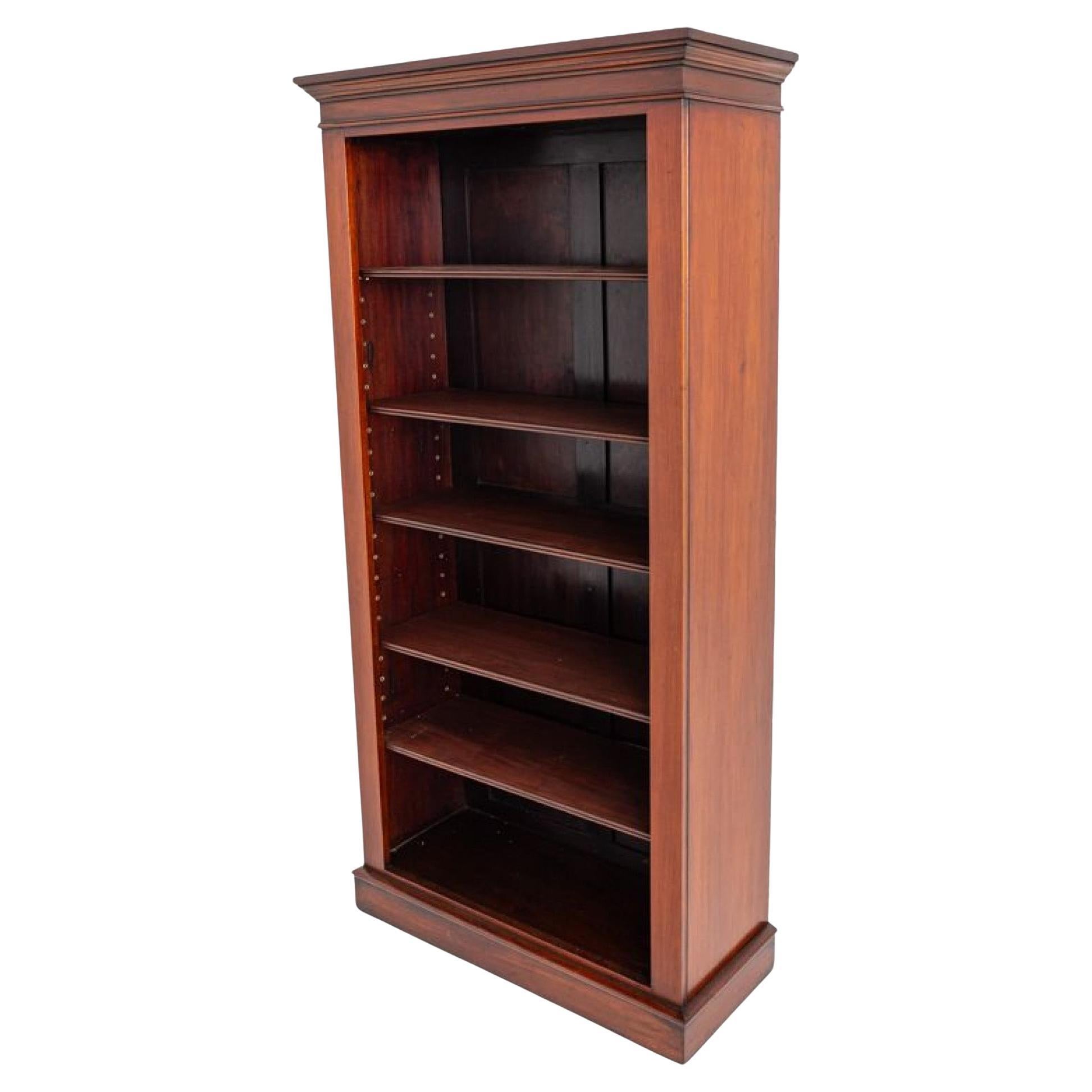 Estantería abierta para libros Regency de caoba