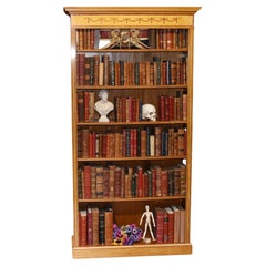 Regency Open Bookcase - Satinwood Sheraton Bookcases