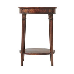 Regency Oval Mahogany Side Table