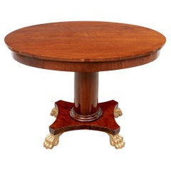 Ovaler Mahagoni-Tisch im Regency-Stil 