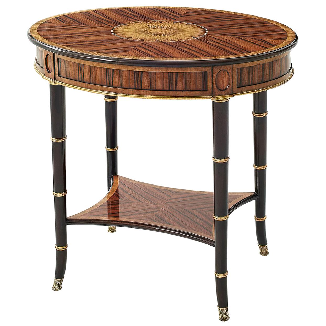 Regency Oval Side Table For Sale