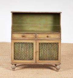 Regency Painted Cabinet Bookshelf