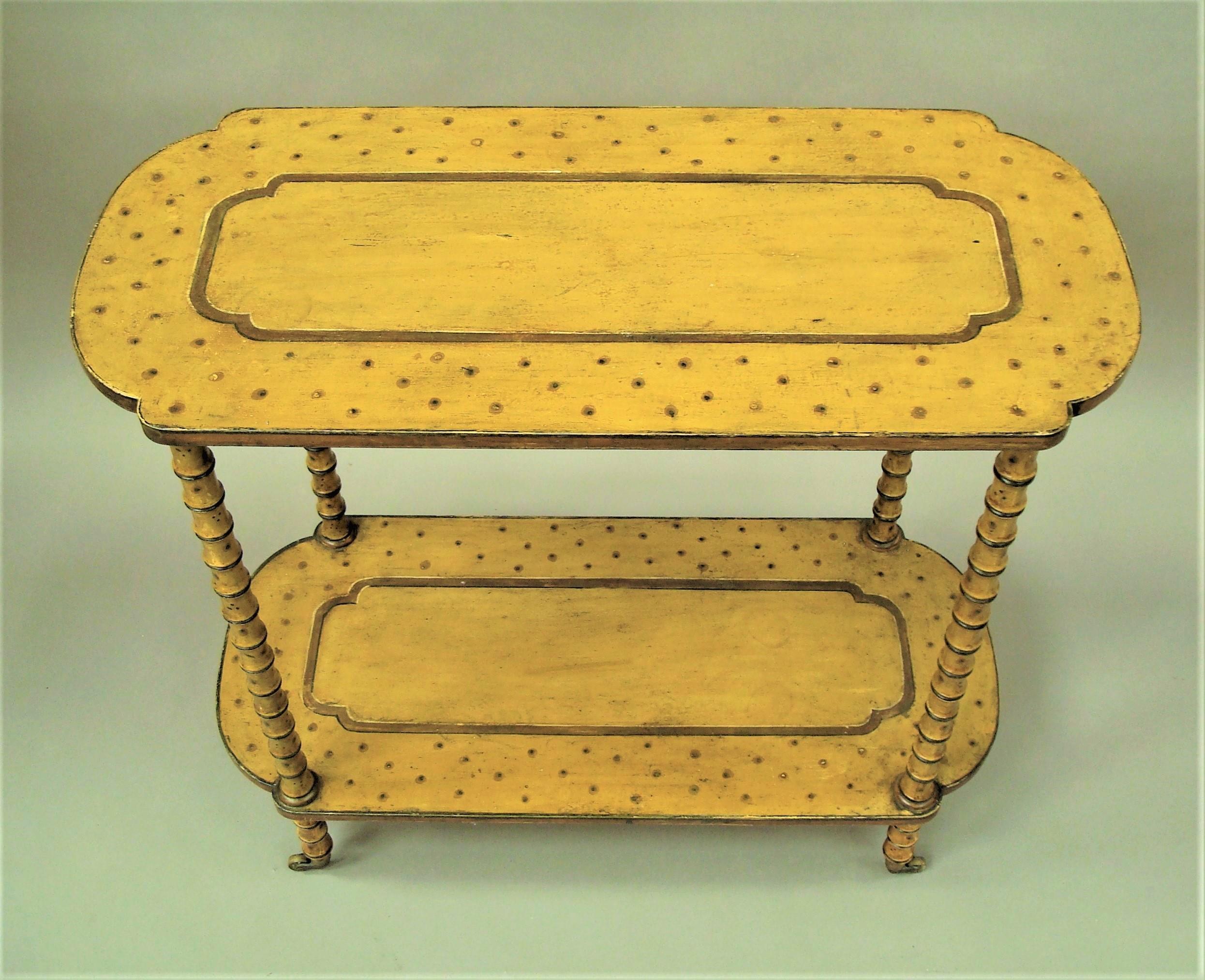 English Regency Painted Faux Bamboo Centre Table or Occasional Table For Sale