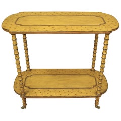 Regency Painted Faux Bamboo Centre Table or Occasional Table