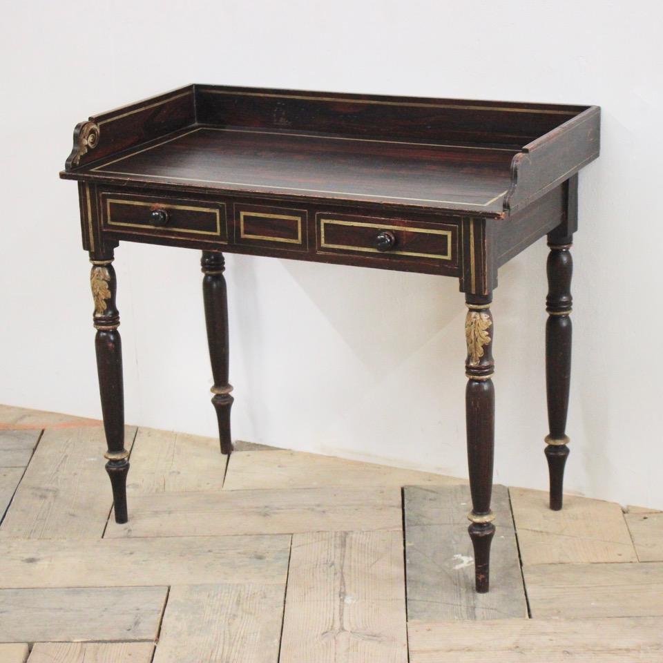 Regency Painted Faux Rosewood Washstand 4