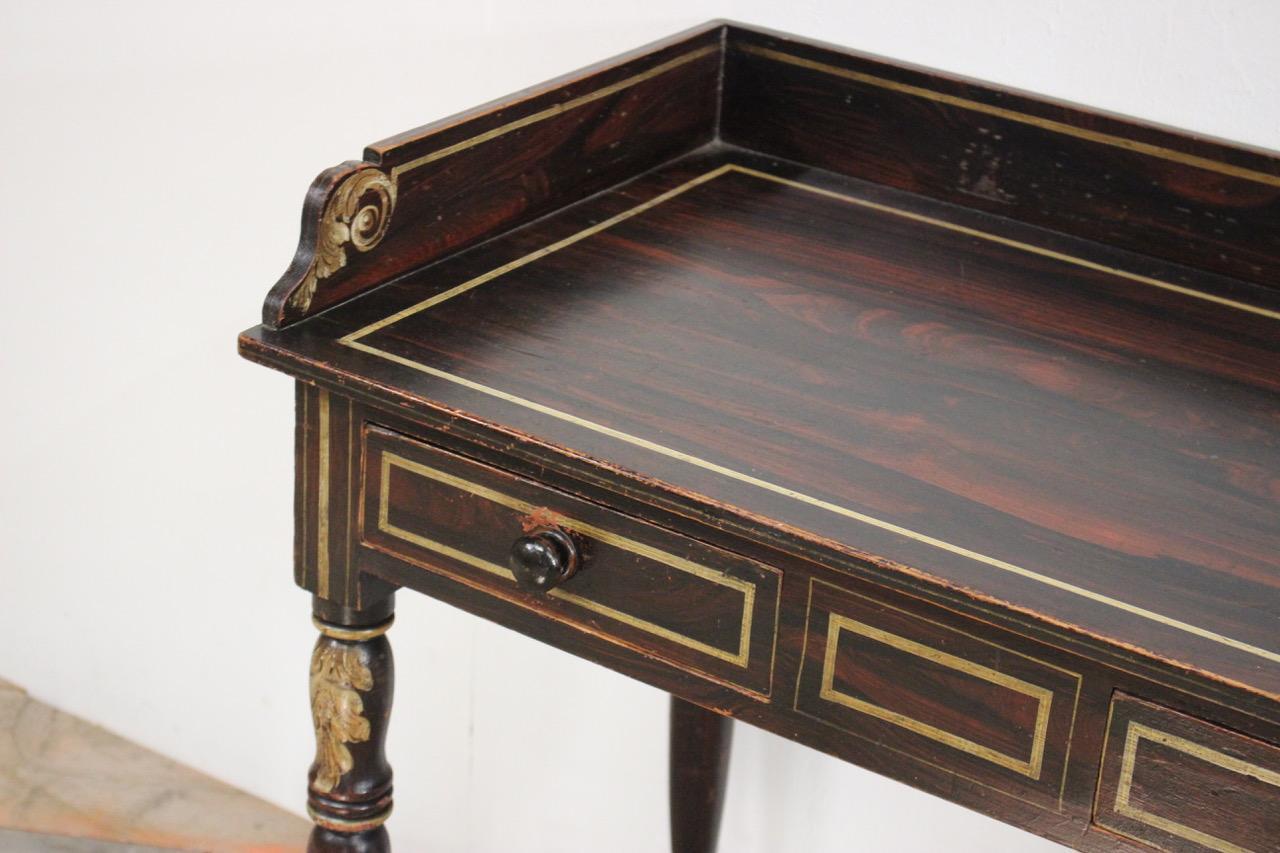 Regency Painted Faux Rosewood Washstand 1