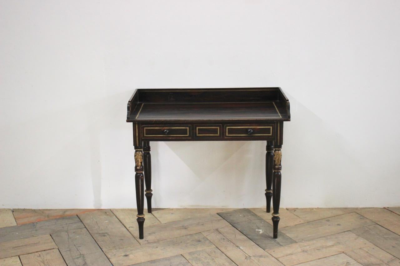 Regency Painted Faux Rosewood Washstand 2