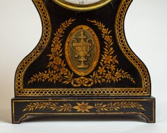 Orologio da tavolo Regency in cartapesta dipinta