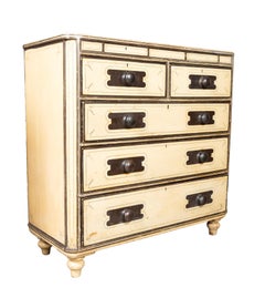 Regency Painted Pine Chest Of Drawers