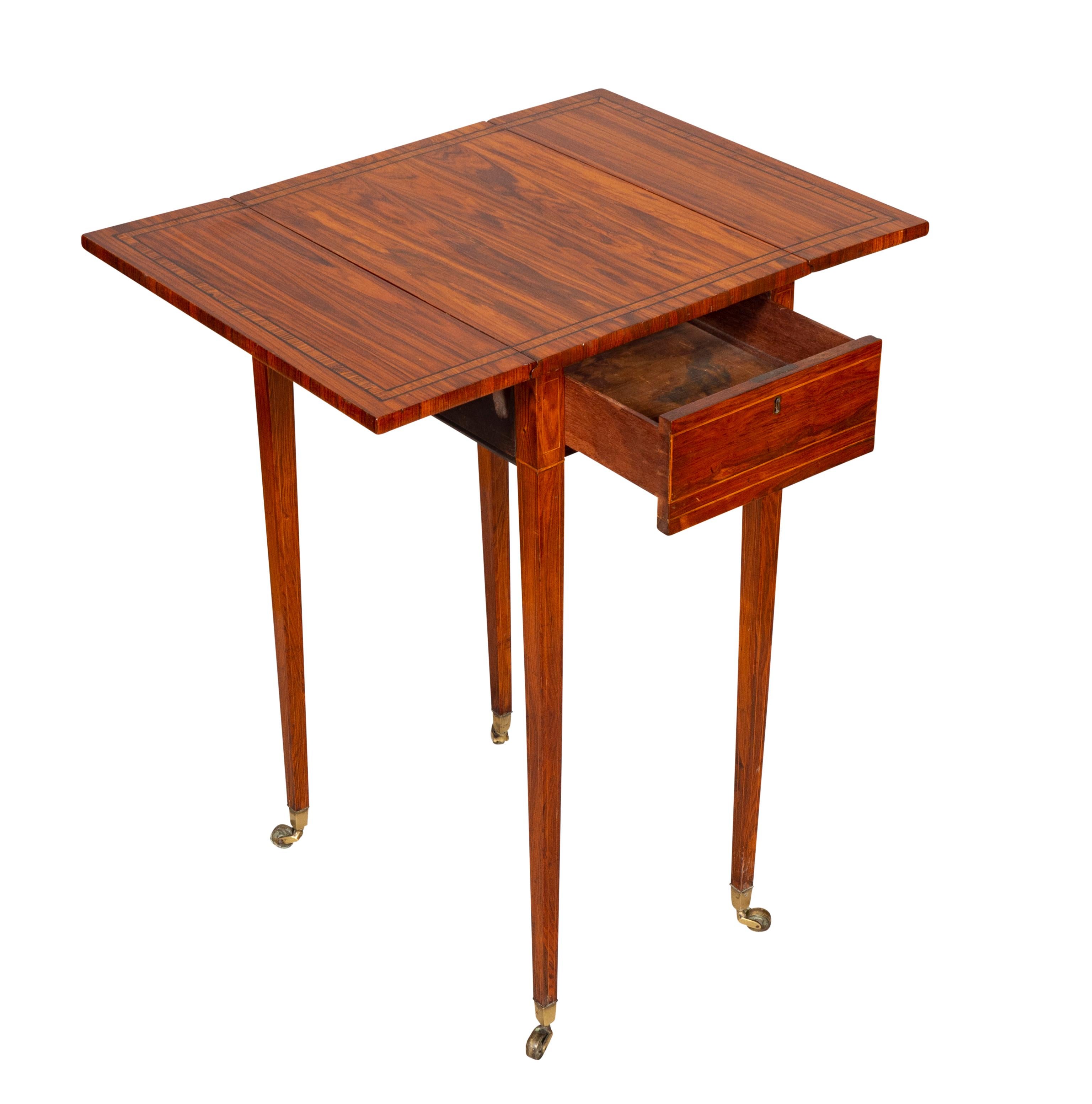 Palisander-Pembroke-Tisch im Regency-Stil im Angebot 5