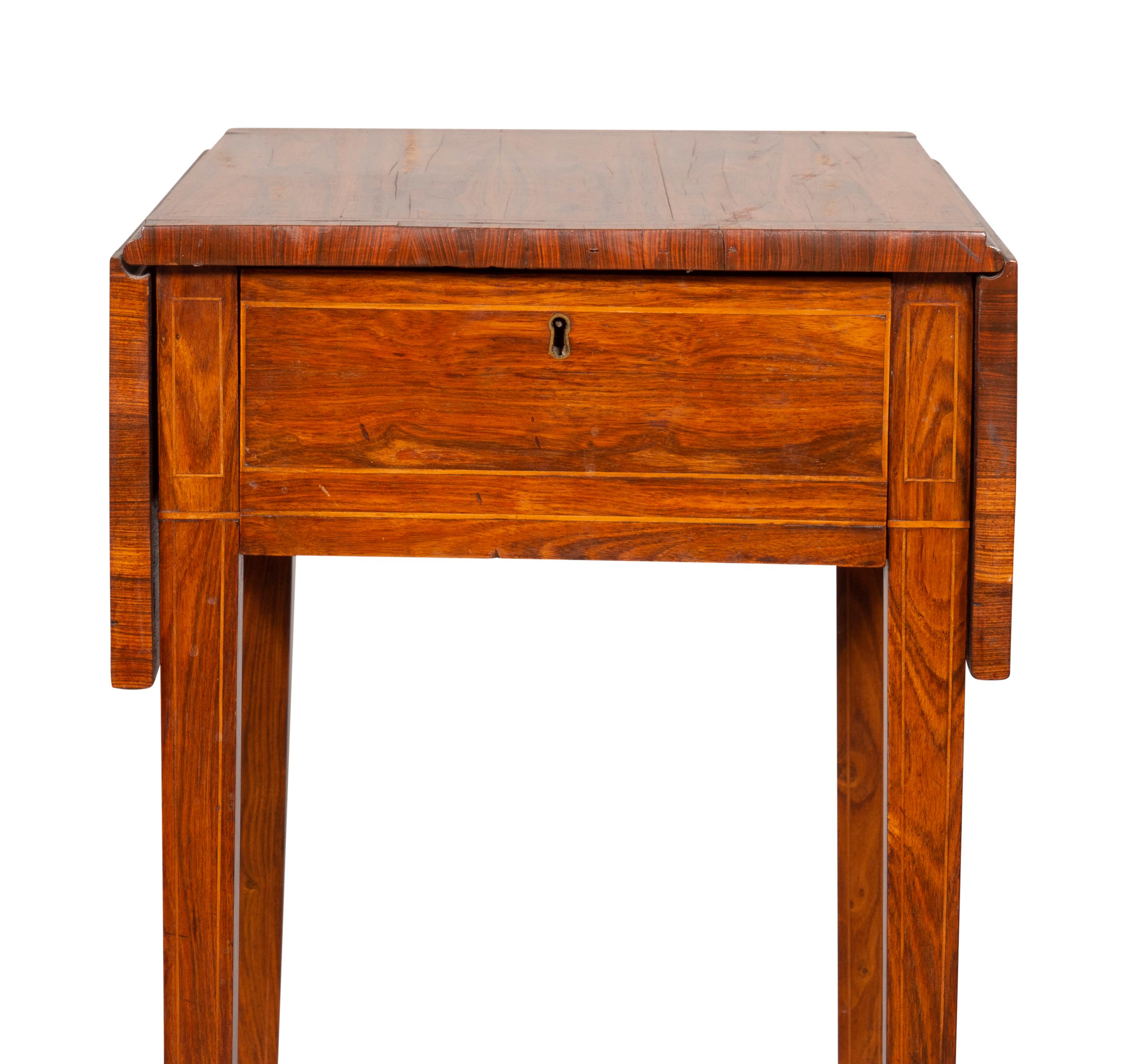 Palisander-Pembroke-Tisch im Regency-Stil im Angebot 9