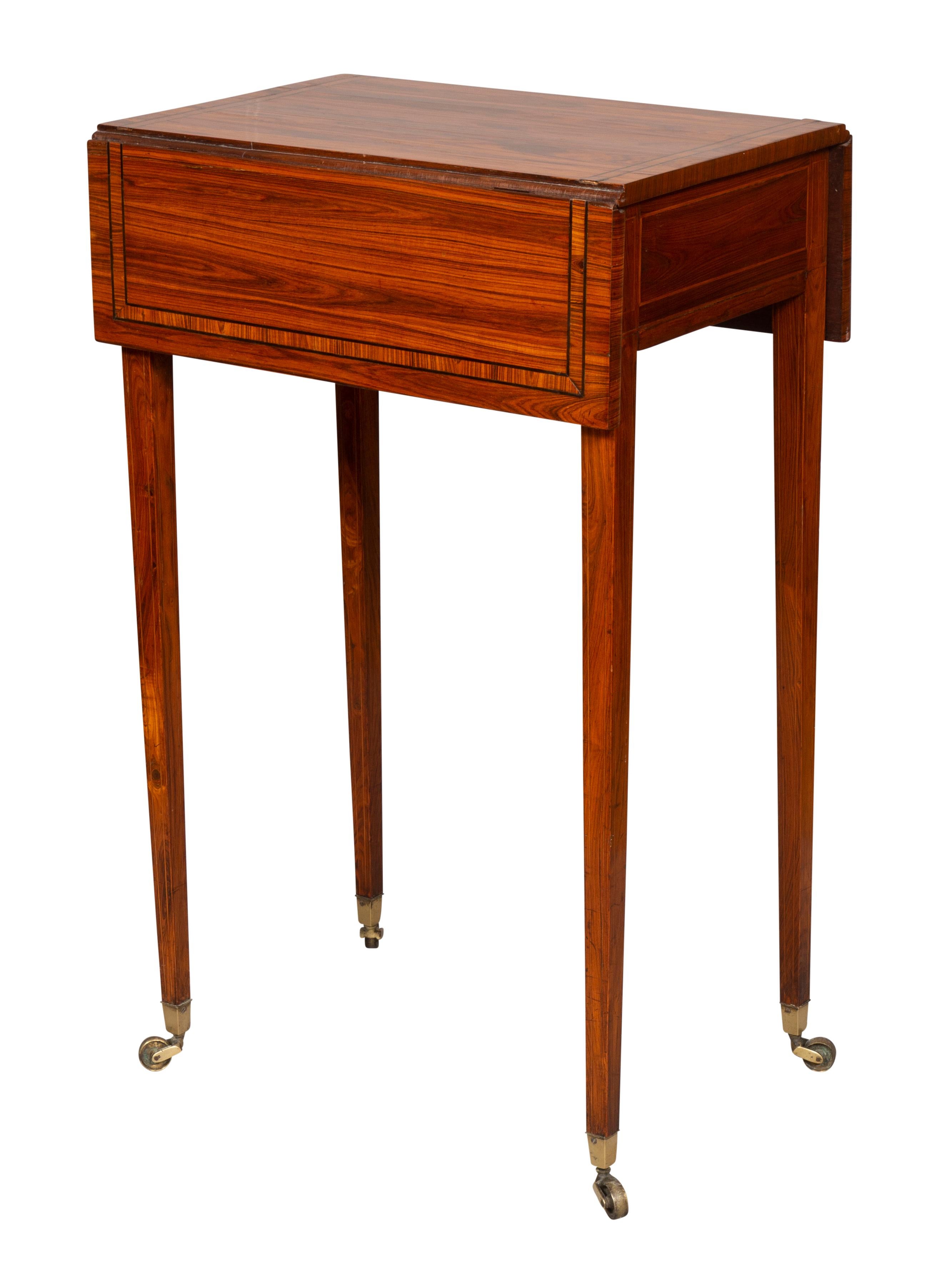 Palisander-Pembroke-Tisch im Regency-Stil im Zustand „Gut“ im Angebot in Essex, MA