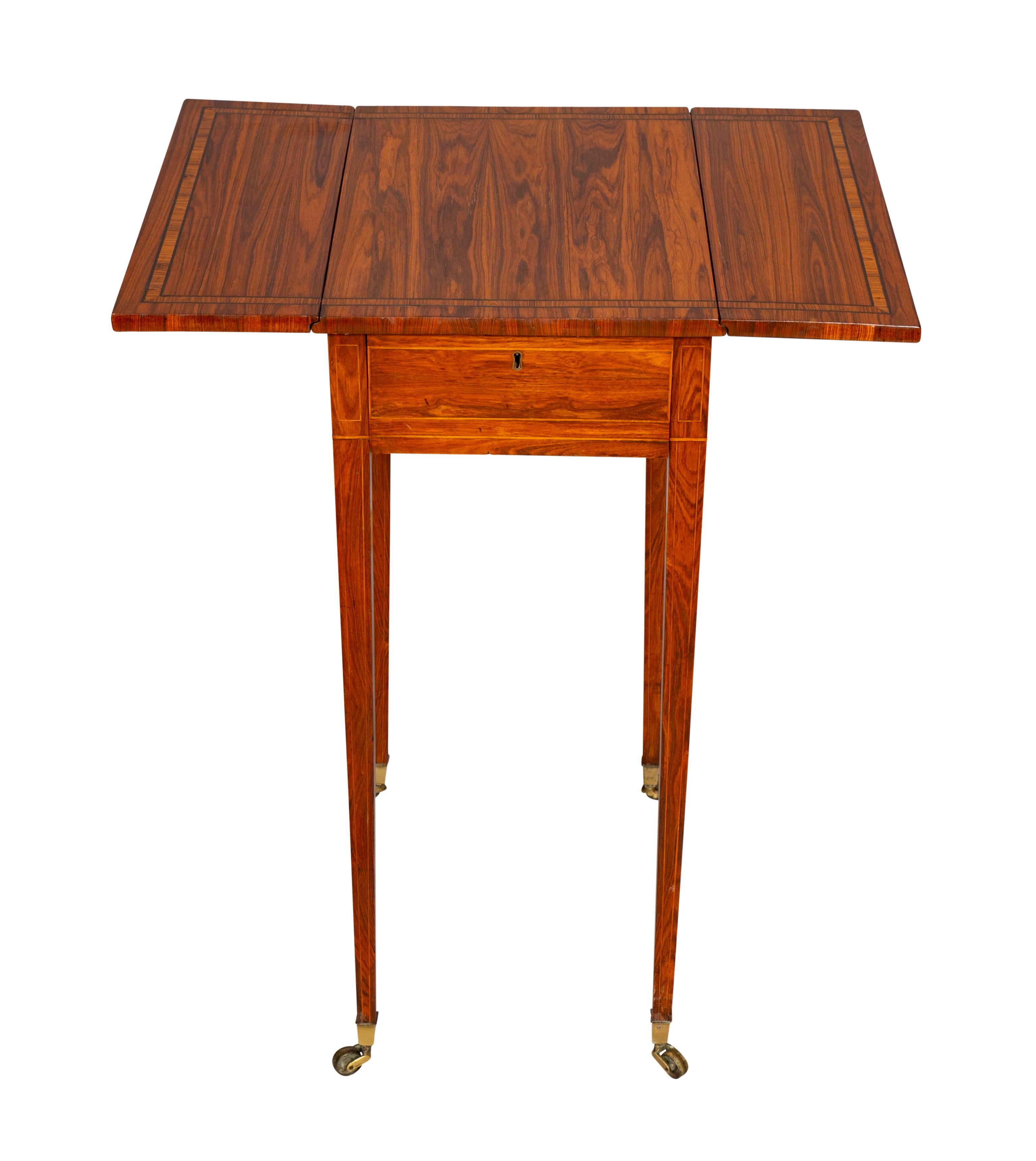 Palisander-Pembroke-Tisch im Regency-Stil im Angebot 1