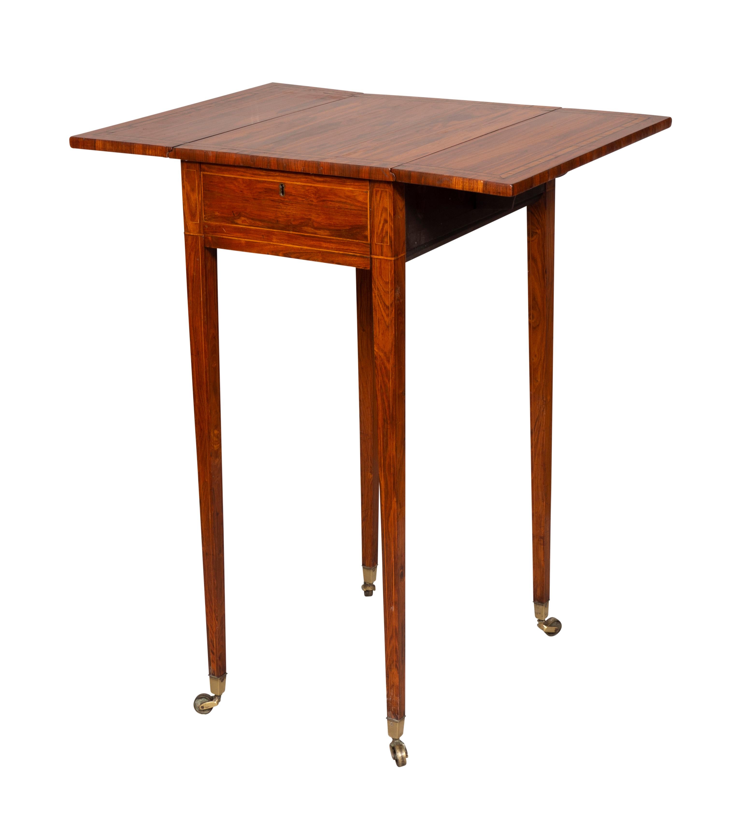 Palisander-Pembroke-Tisch im Regency-Stil im Angebot 3