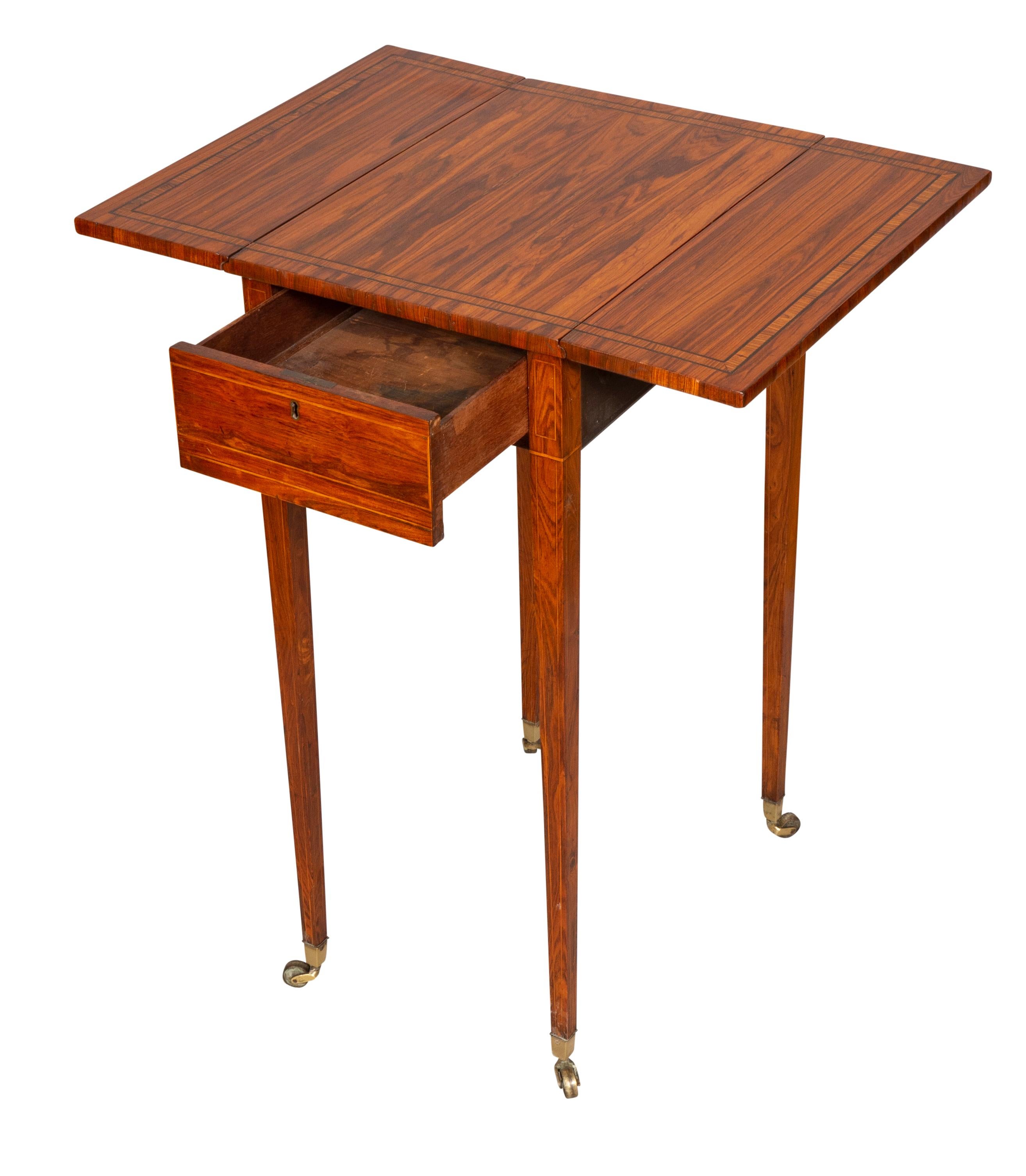 Palisander-Pembroke-Tisch im Regency-Stil im Angebot 4