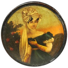 Regency Papiermaché Schnupftabakdose