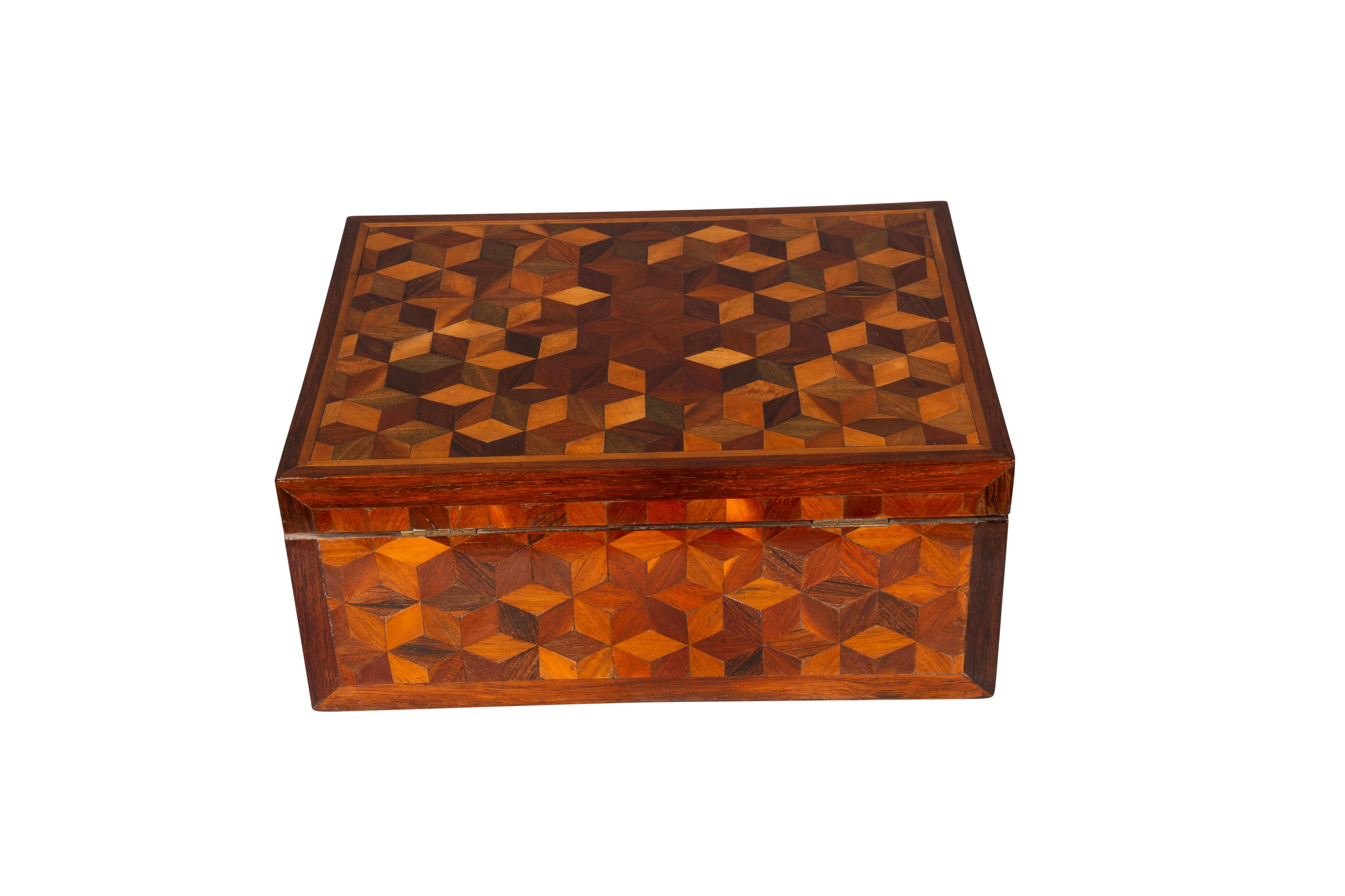 Early 19th Century Regency Parquetry Box For Sale