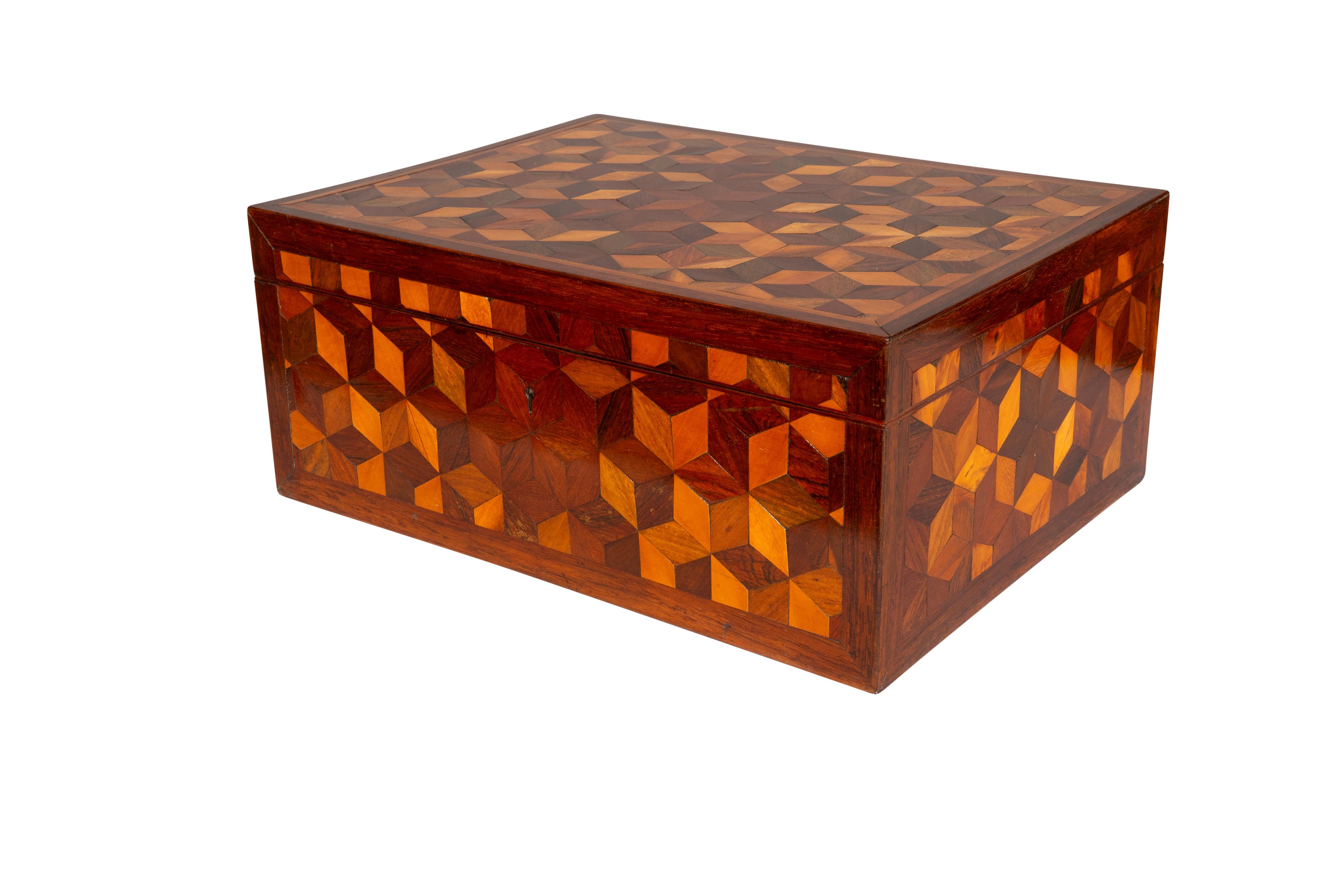 Regency Parquetry Box For Sale 1