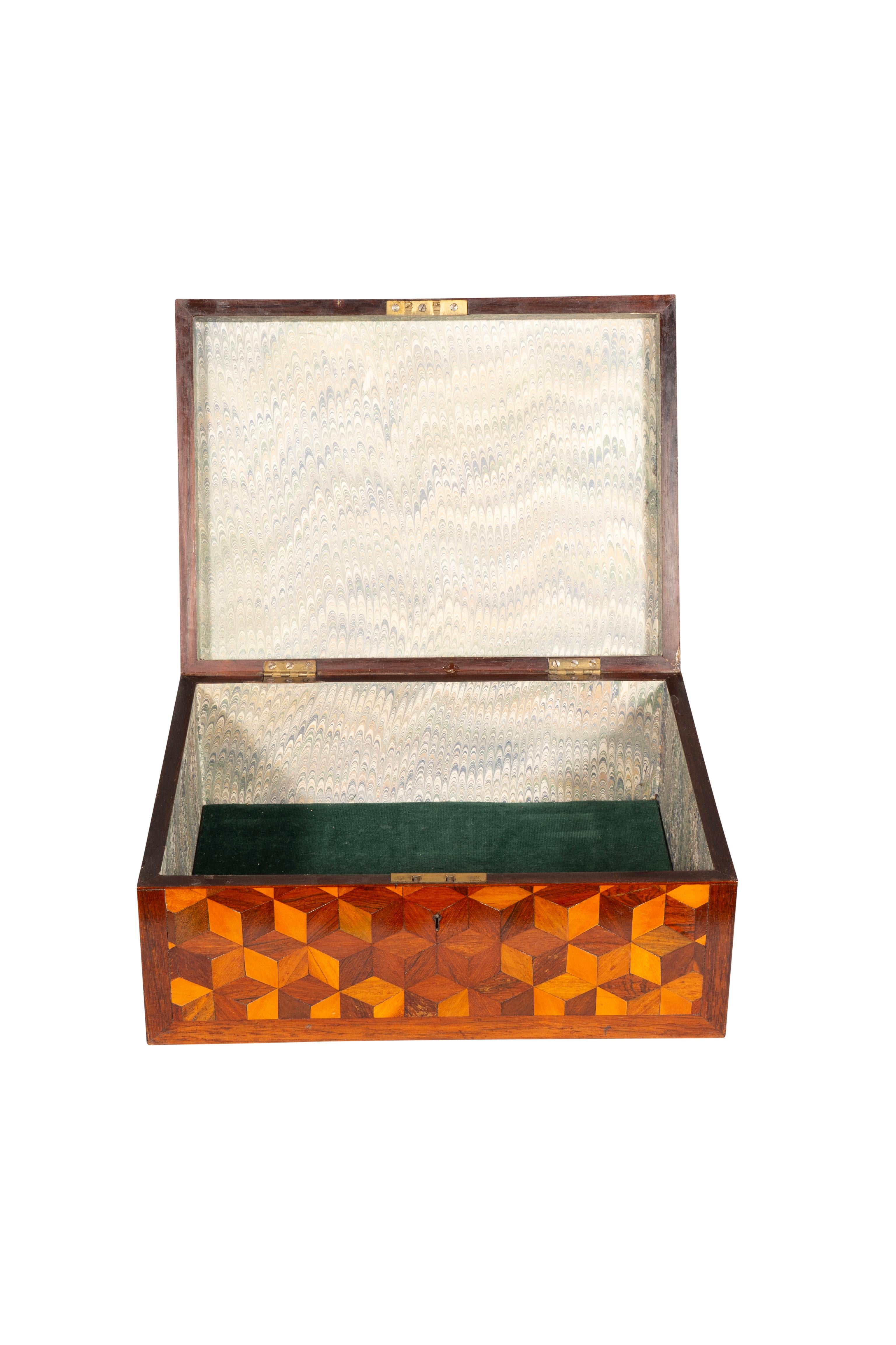 Regency Parquetry Box For Sale 3