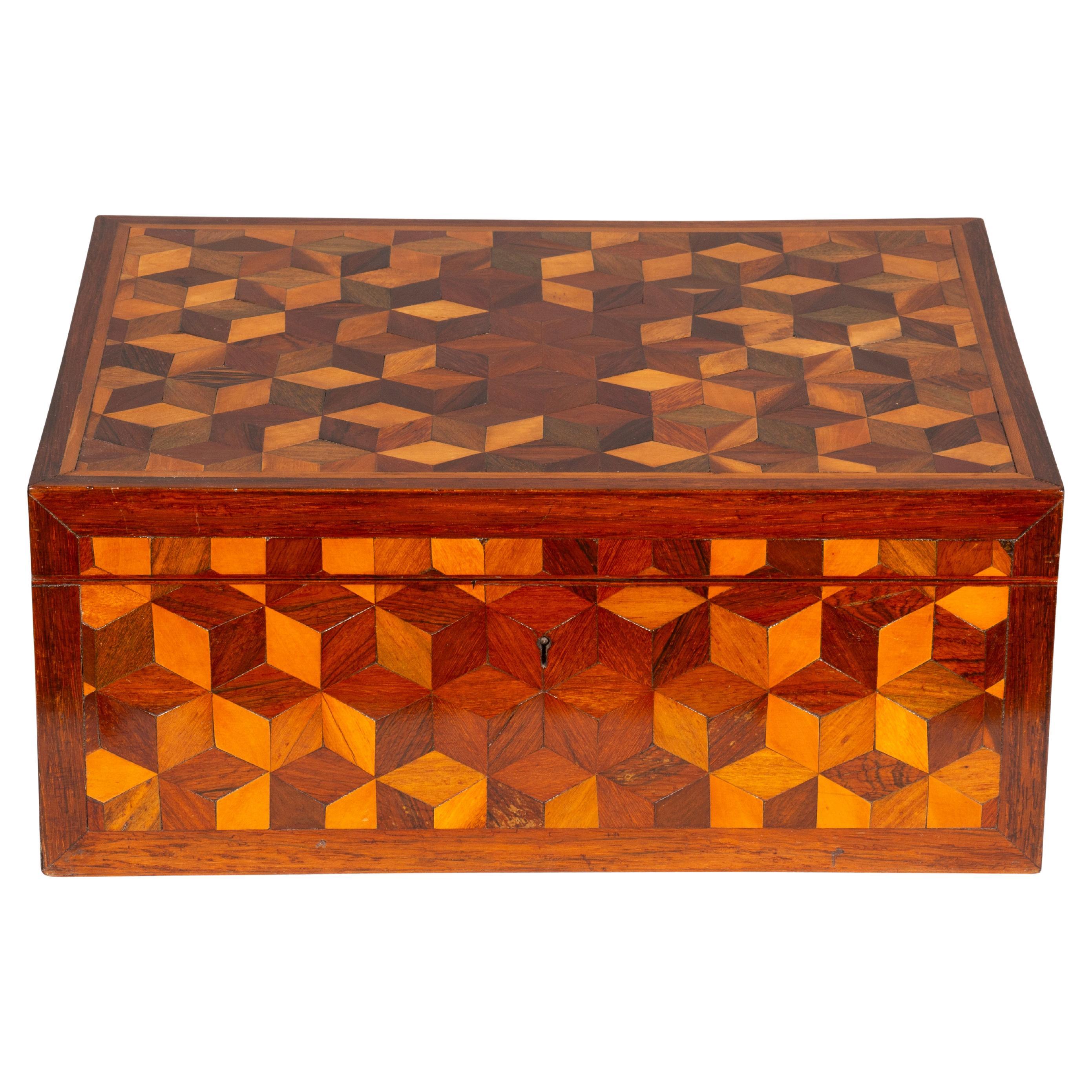 Regency Parquetry Box For Sale