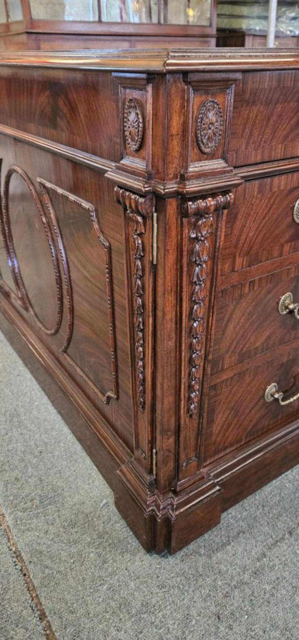 Regency Partners Desk Mahogany Writing Table 2