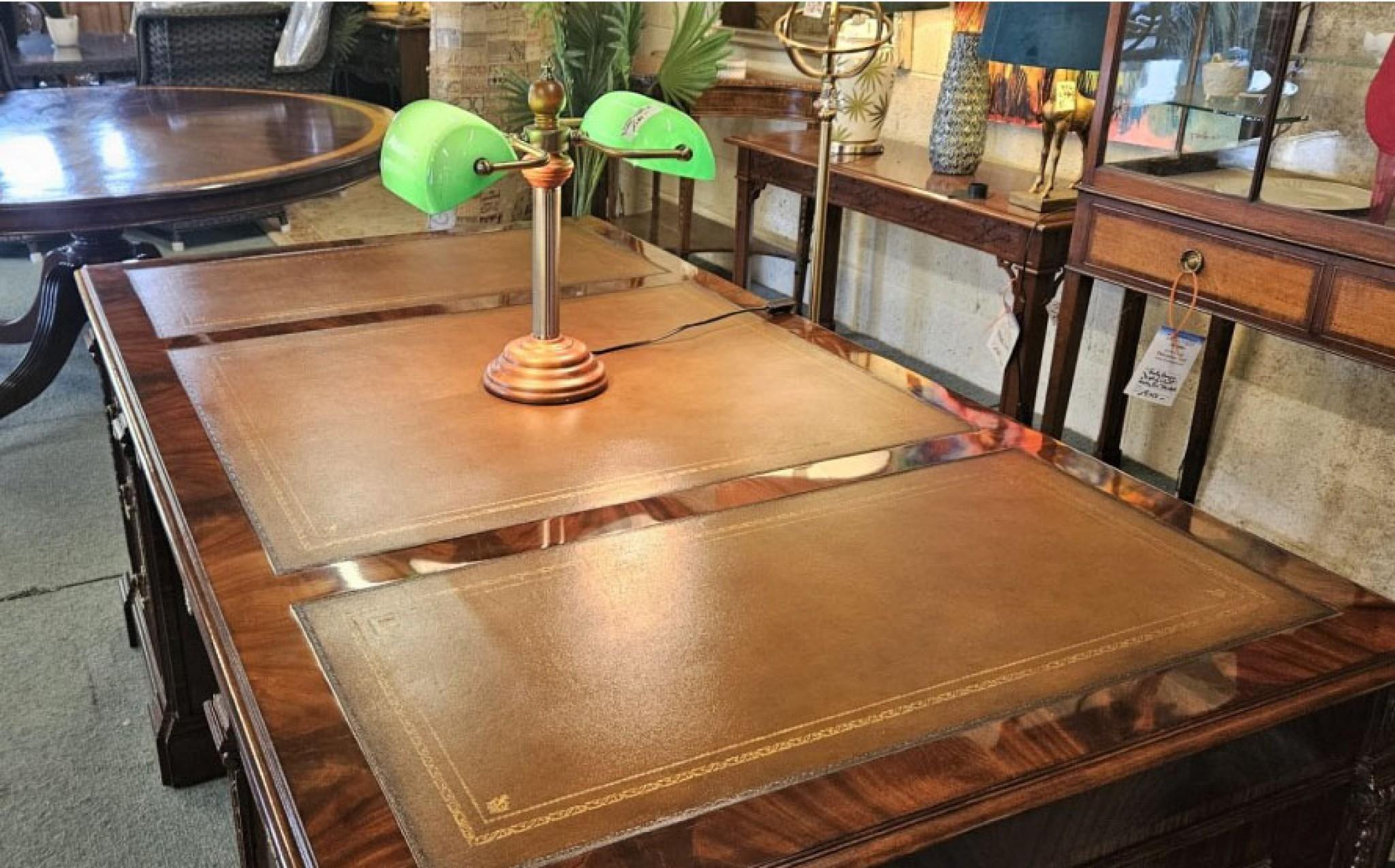 Regency Partners Desk Mahogany Writing Table 4