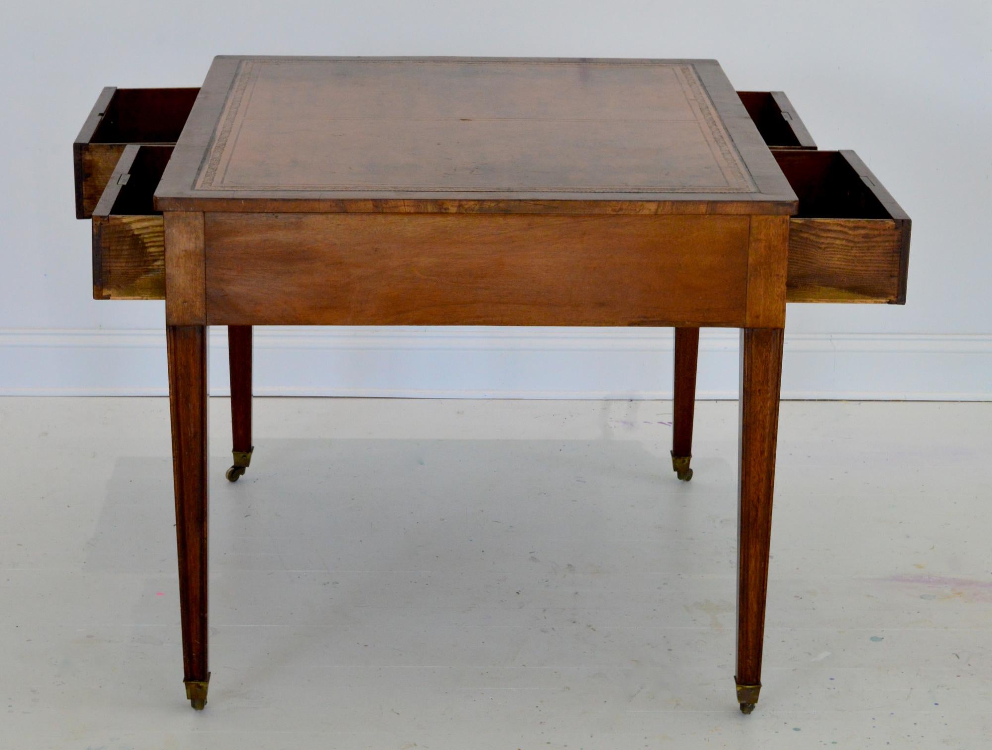 Regency Partners Desk or Writing Table of Mahogany For Sale 6