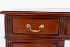 Regency Pedestal Desk Mahogany Writing Table