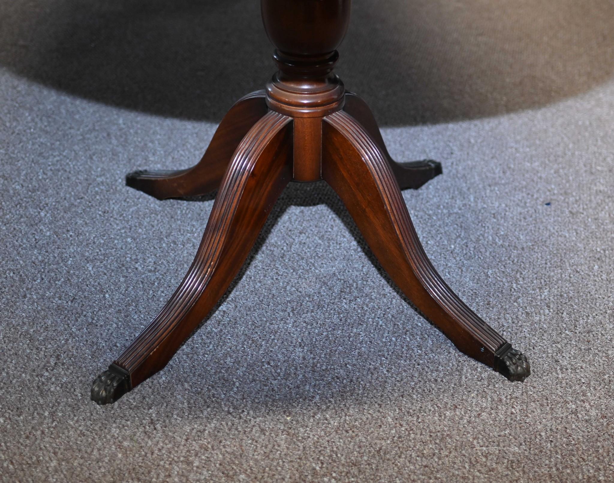 Regency Pedestal Dining Set Hepplewhite Chairs Extending Table 9