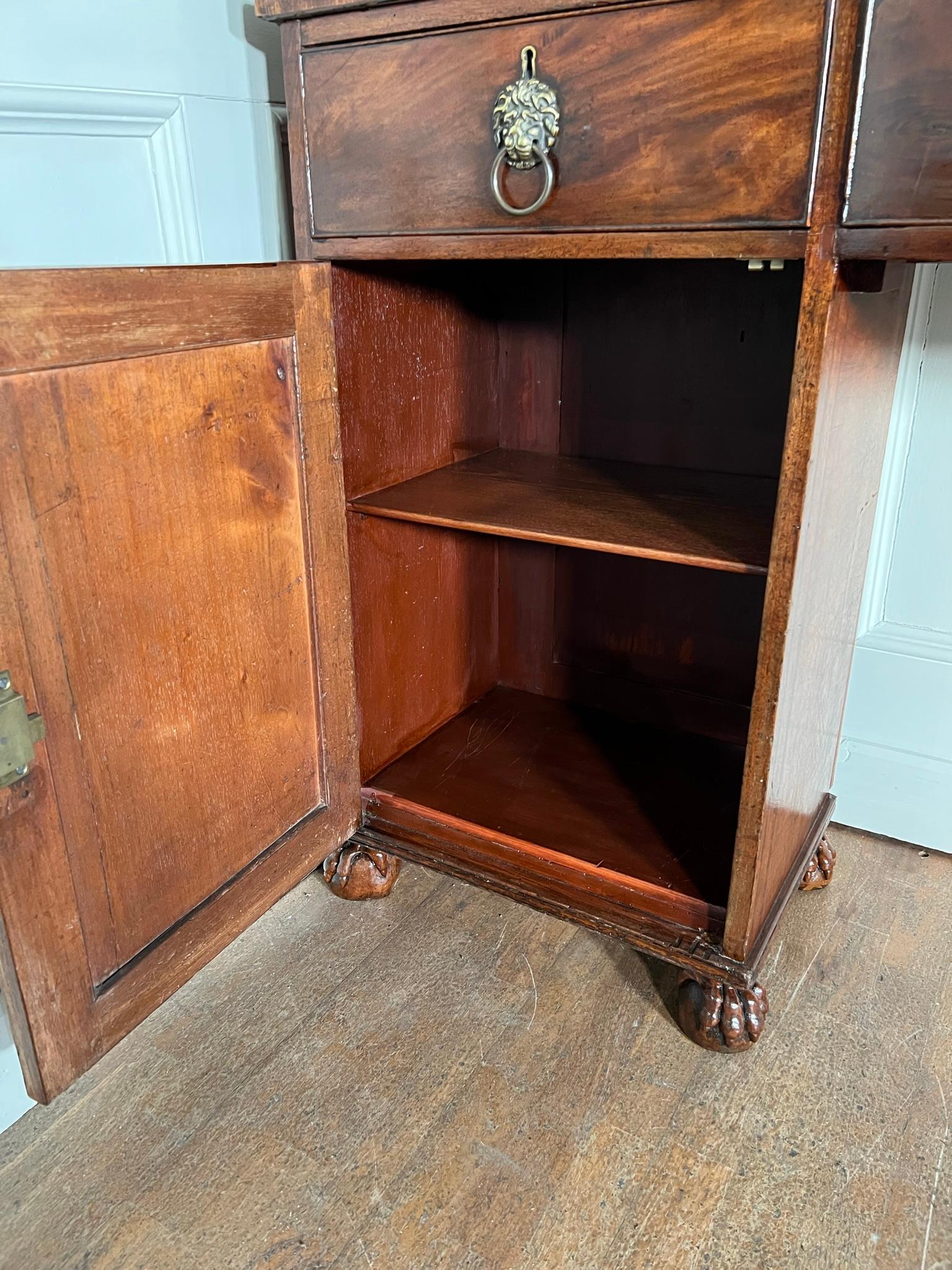 Regency Pedestal Sideboard For Sale 6