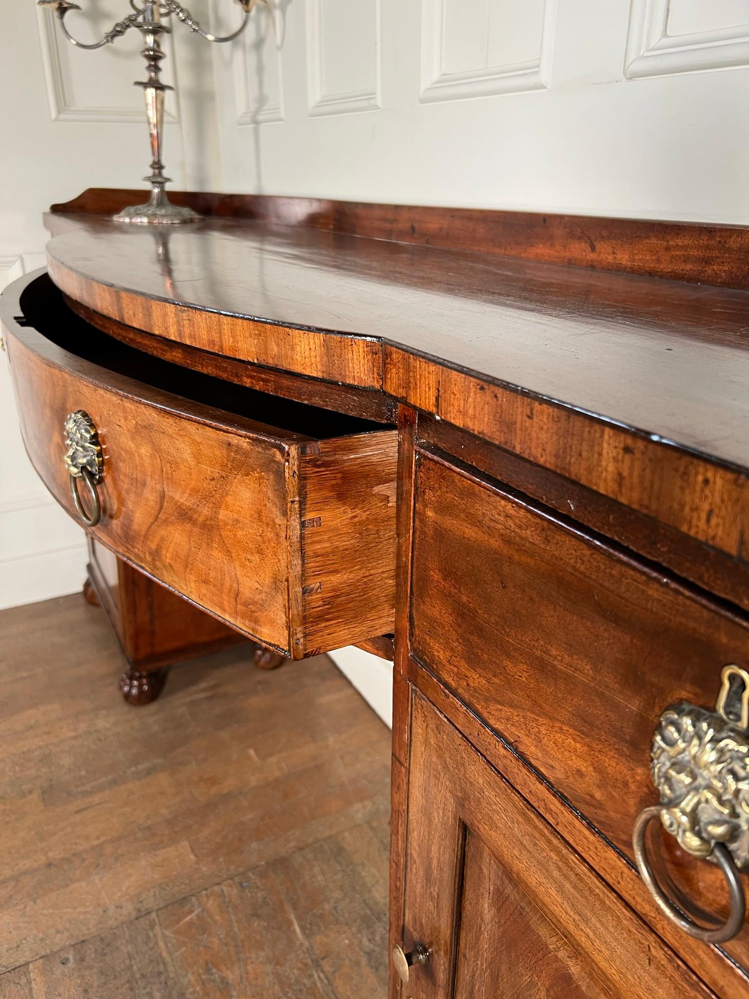 Regency Pedestal Sideboard For Sale 3
