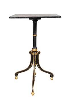 Regency Penwork Candlestand