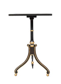 Regency Penwork Candlestand